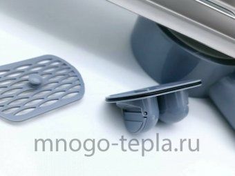 Трап для душа с горизонтальным выпуском свободного вращения Zeissler BAD536002, размер 600 x 70мм, защита от запаха (сухой + гидрозатвор) - №1