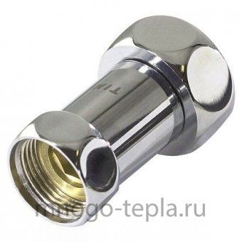 Прямой с накидными гайками хром 3/4F x 3/4F - №1