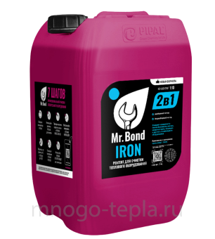 Реагент для промывки теплообменников Mr.Bond IRON, 20 кг (ранее STEELTEX Iron, 20 кг), для стали, чугуна - №1