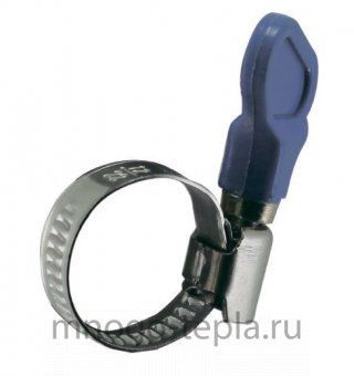Хомут червячный 12-22 мм с ручкой TIM TM12-22K, из нержавеющей стали - №1