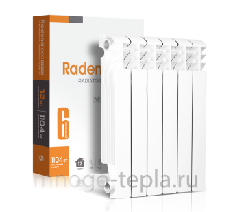 Радиатор алюминиевый Radena R 500/100 x12 секций - №1