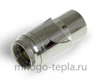 Термоголовка для радиатора Tim TH-D-0601, резьба M30x1.5, хром - №1