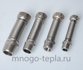 Сильфонная подводка для воды TiM 1/2" г/ш (6,5-12,5 см) - №1