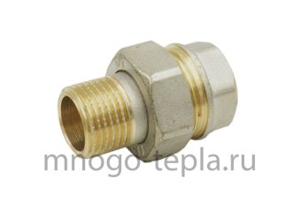 Американка никелированная прямая г/ш 1 1/2 (Ду 40) - №1